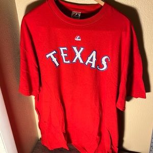 MLB Men’s Texas Darvish 11 Tee Color Red Size 2XL